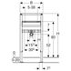 монтажний елемент для подвесной раковины, Geberit Duofix 111.490.00.1, высота 98/82 см - 3