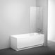 Шторка неподвижна на ванну Ravak PVS 1-80 біла (Transparent) 79840100Z1 - 2