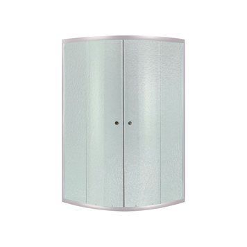 Душова кабіна Lidz Latwa SC80x80SATMIDFR, скло Frost 4 мм без піддону