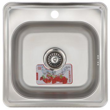 Мийка кухонна ZERIX Z4848-06-160E (сатин) (ZM0557)