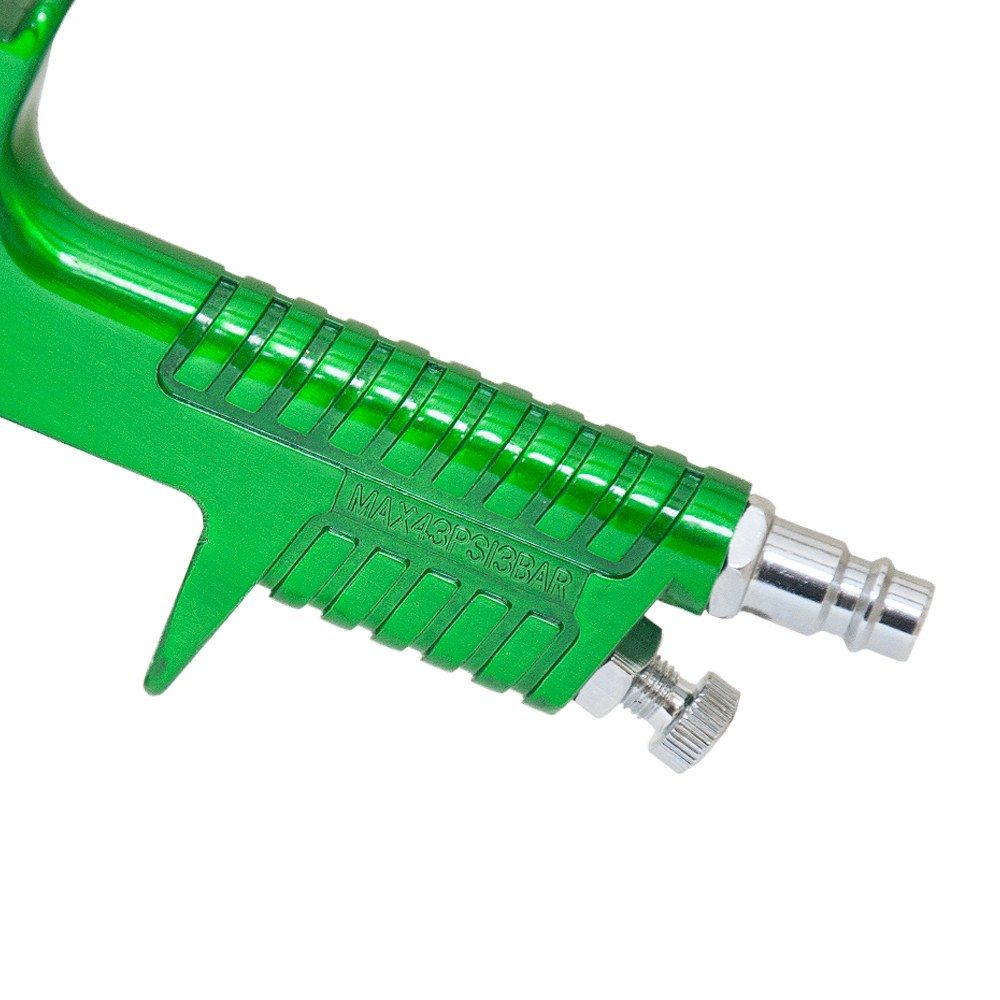 Краскораспылитель Hvlp Ø1.4, с верхним бачком (Зеленый)