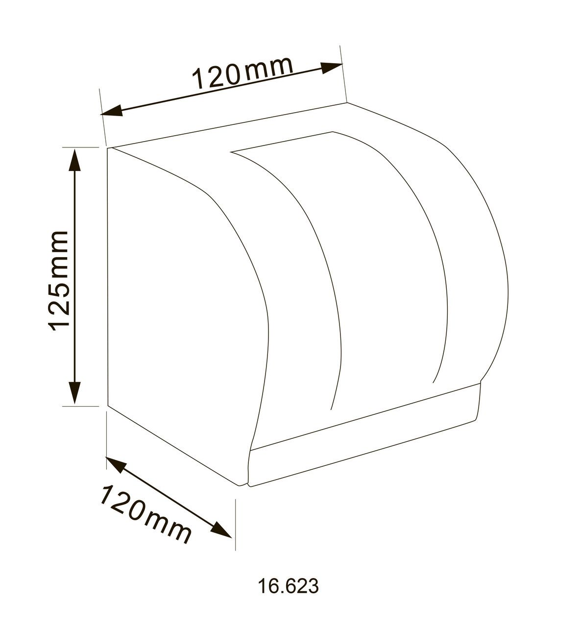 Диспенсер для туалетной бумаги HOTEC 16623 Stainless Steel