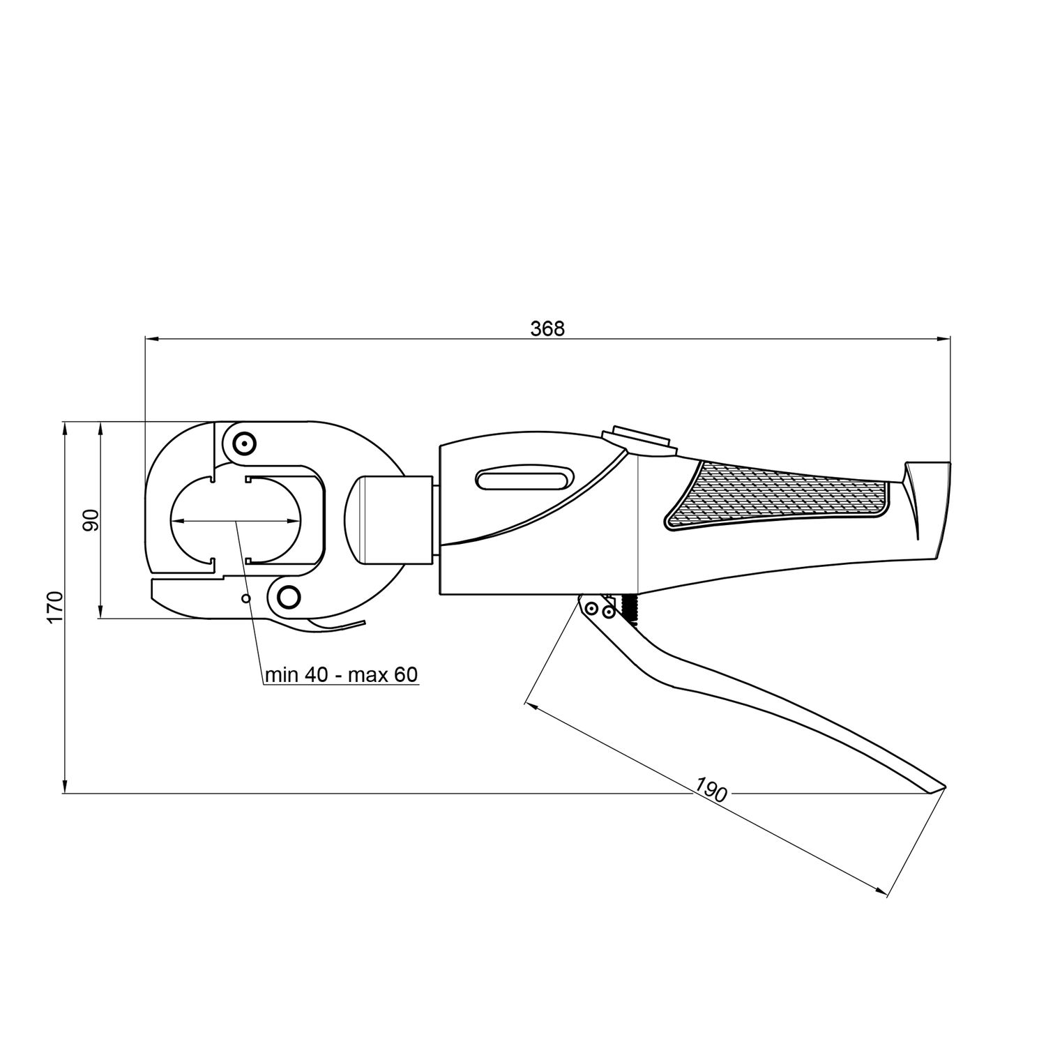 Пресс инструмент Icma 16-26 ручной гидравлический