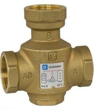 Термічний 3-хідний наливний клапан LK Armatur LK 823 Thermovar 1 ВВВ 55C