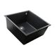 Гранітна мийка Globus Lux AMMER чорний металік 440х440мм-А0001 - 3
