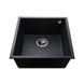 Гранітна мийка Globus Lux AMMER чорний металік 440х440мм-А0001 - 2