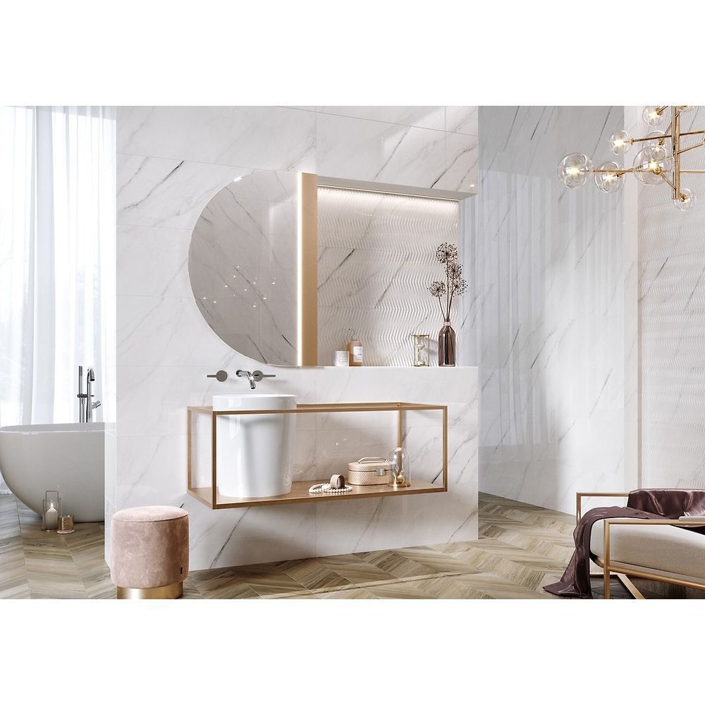 Плитка CARRARA CHIC WHITE GLOSSY