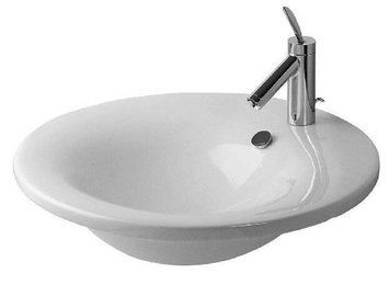 Умывальник Duravit Cersanit STARCK 1 для мебели 580мм, с переливом, с плоскостью под смес., с покрытием WonderGliss
