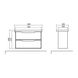 Підвісна - шафа під умивальник в к-ві з умивальником Frame 80см Аква Родос 05843 мебель Венеція 80 см (біла) - 4