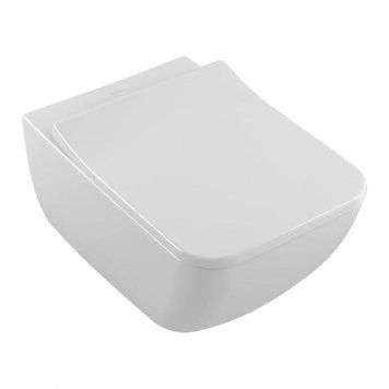 Підвісний унітаз Villeroy&Boch VENTICELLO 37,5*56см DirectFlush зі сидінням Slimseat з функцією QuickRelease та SoftClosing