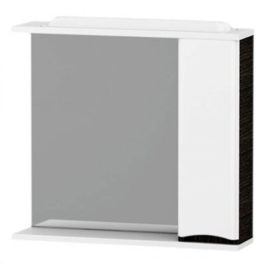 Зеркальный шкаф AM.PM Like M80MCR0801VF38 правый, 80 см, белый/венге