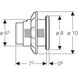 Пневмокнопка управления двойным смывом Унитаза Geberit 116.057.SN.1 type 10, для мебели, цвет нержавеющей стали - 4