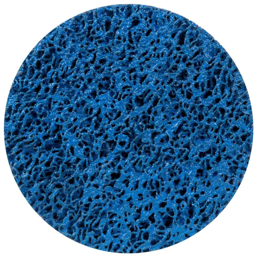 Круг Зачистний З Нетканого Абразиву (Корал) Ø125мм На Липучці Синій Середня Жорсткість