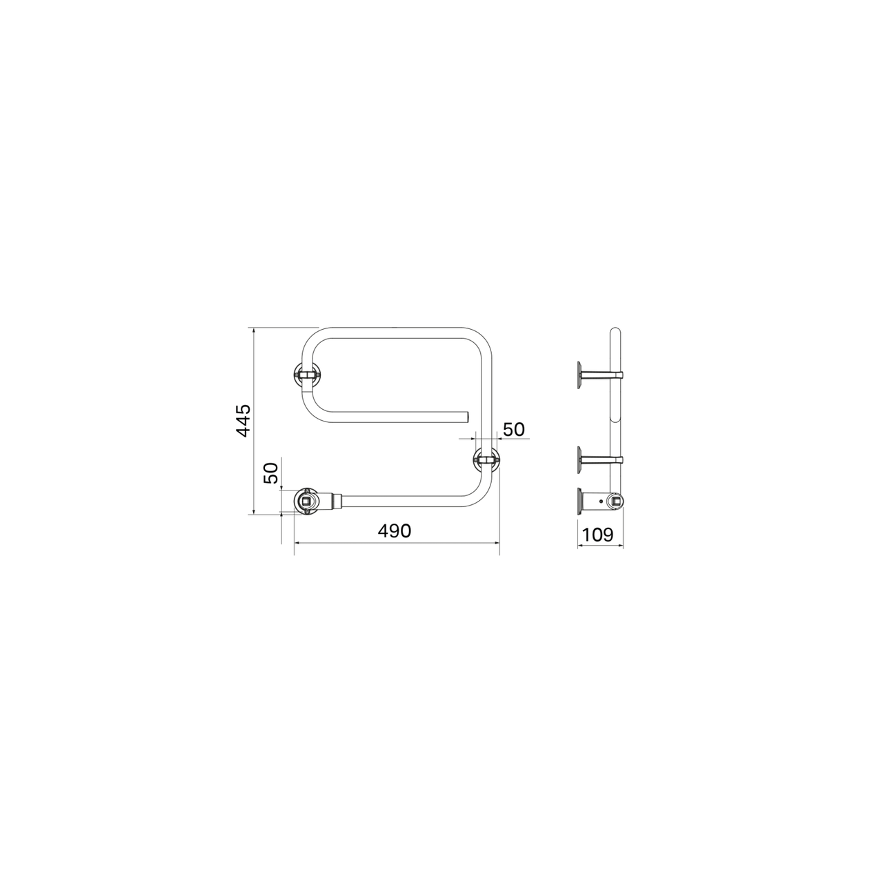 Полотенцесушитель Pax TR 3506-6 45 электрический