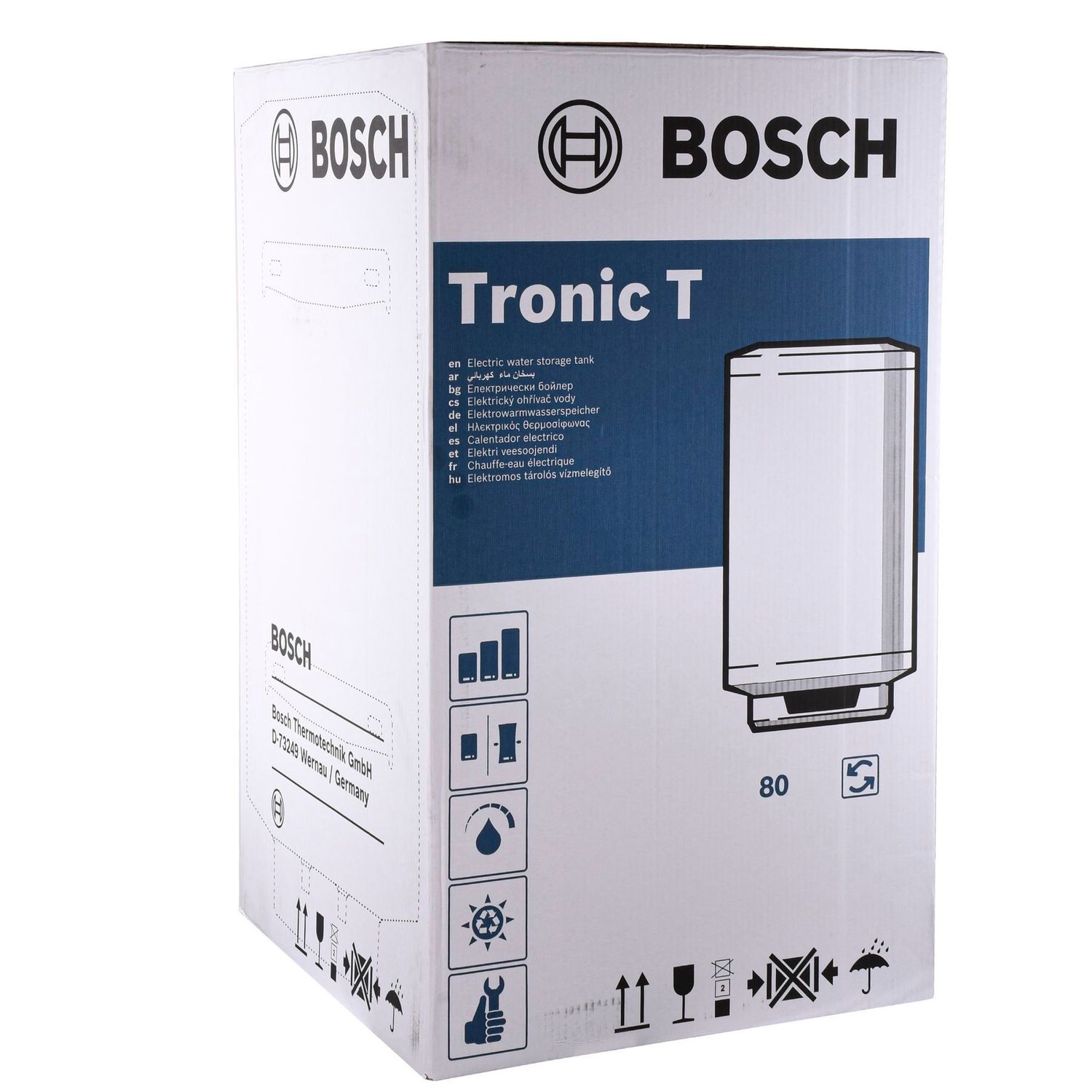 Водонагрівач Bosch Tronic 8000 T ES 080-5 2000W сухий ТЕН, електронне управління