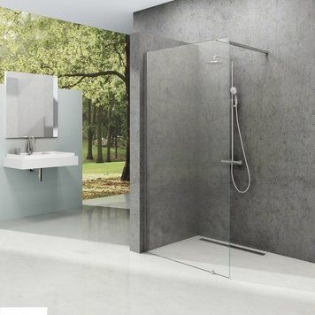Нерухома стінка Ravak Walk-IN Wall 1100х2000 яскраво-алюмінієва+Transparent Ravak GW9WD0C00Z1