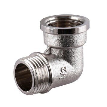 Угольник никелированный 1/2&Prime;ВР х 1/2&Prime;НР VA, штампованный А0122-1А(нк)