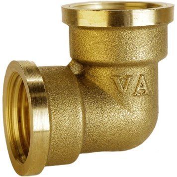 Угольник латунный 3/4&Prime;ВР х 3/4&Prime;ВР VA, штампованный А0102-1А