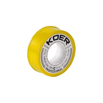 ФУМ стрічка для газу KOER ST-02 15M*0.1mm*12mm (KR0120)