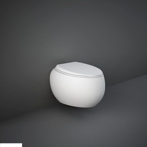 Підвісний унітаз RAK Ceramics CLOWC1446500A CLOUD, безободковий, матово-білий