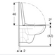 Комплект підвісного унітазу Geberit Selnova воронковидний, Rimfree, зі сидінням з кришкою SoftClose, QuickFix, 53см, Білий (501751001) - 4