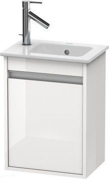 Тумба 400*285мм, Duravit підвісна, для раковини 072343, петлі справа, білий глянець (22) KETHO