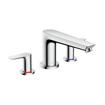 Смеситель на край ванны, Hansgrohe Talis E на 3 отверстия, хром