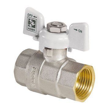 Кран кульовий KOER 3/4 ГГБ (KR.217.W) білий (KR0179)