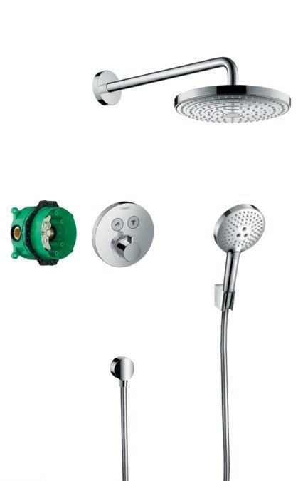 Душовий набір (верхній, ручний душ, ibox, термостат) Hansgrohe ShowerSet Raindance Select S/ShowerSelect S