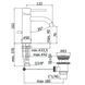 Смеситель для раковины с донным клапаном LIGHT LIG075NO, черный матовый - 2