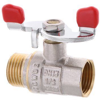 Кран кульовий WATERPRO 1/2 ГШБ (стальна метелиця) (WP2907)