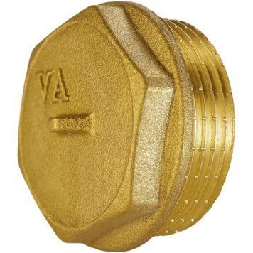 Заглушка латунна 1 1/2&Prime; ЗР VA, штампована А1095А