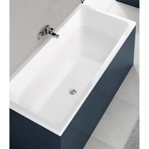 Ванна прямокутна 180x80см, кольор білий, центральний злив, в комплекті з ніжками SN14 Kolo 5363000 SUPERO