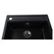Гранітна мийка Globus Lux VOLTA чорний металік 570х510мм-А0001 - 8