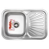 Мийка кухонна ZERIX Z7549-08-180MD (мікро декор) (ZS0575)