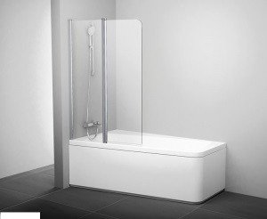 Шторки для ванни Ravak 10 CVS2-100L Полірований алюміній (Transparent)