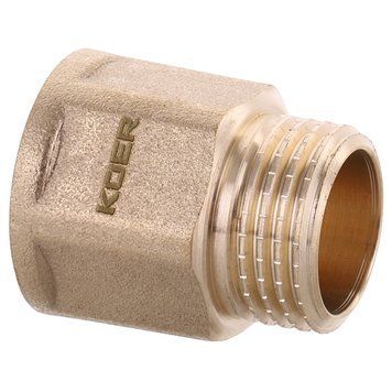 Подовжувач KOER WM.E06-20.WN - 1/2" 20мм Без нікелю (KR3010)