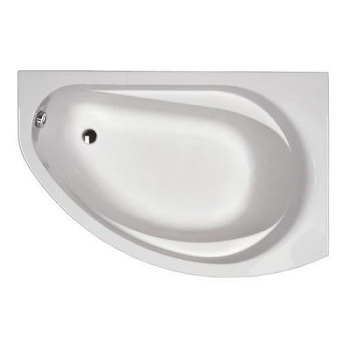 Ванна асиметрична 145x85 см, права, колір білий, в комплекті з ніжками SN14 Kolo 5533000 SUPERO
