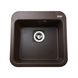 Гранітна мийка Globus Lux BARBORA коричневий 510x510мм-А0006 - 5