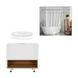 Комплект меблів для ванної Qtap Robin тумба + раковина + дзеркальний шафа QT044RO42977 - 1