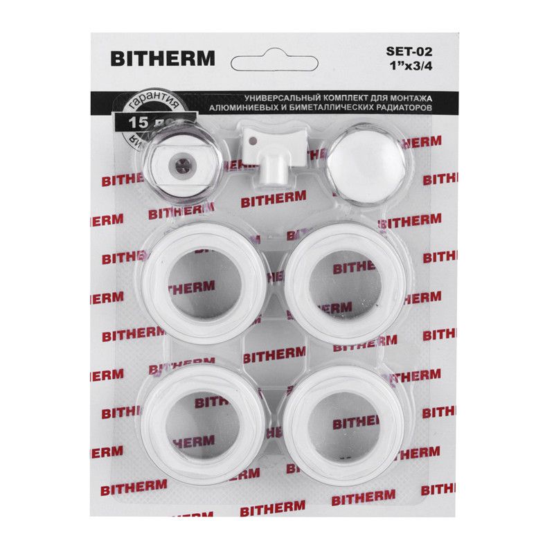Комплект для радіатора 3/4 (без кріплень) BITHERM SET-02 (BT0553)