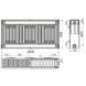 Радиатор стальной панельный KALITE 22 бок 500х1800 - 4