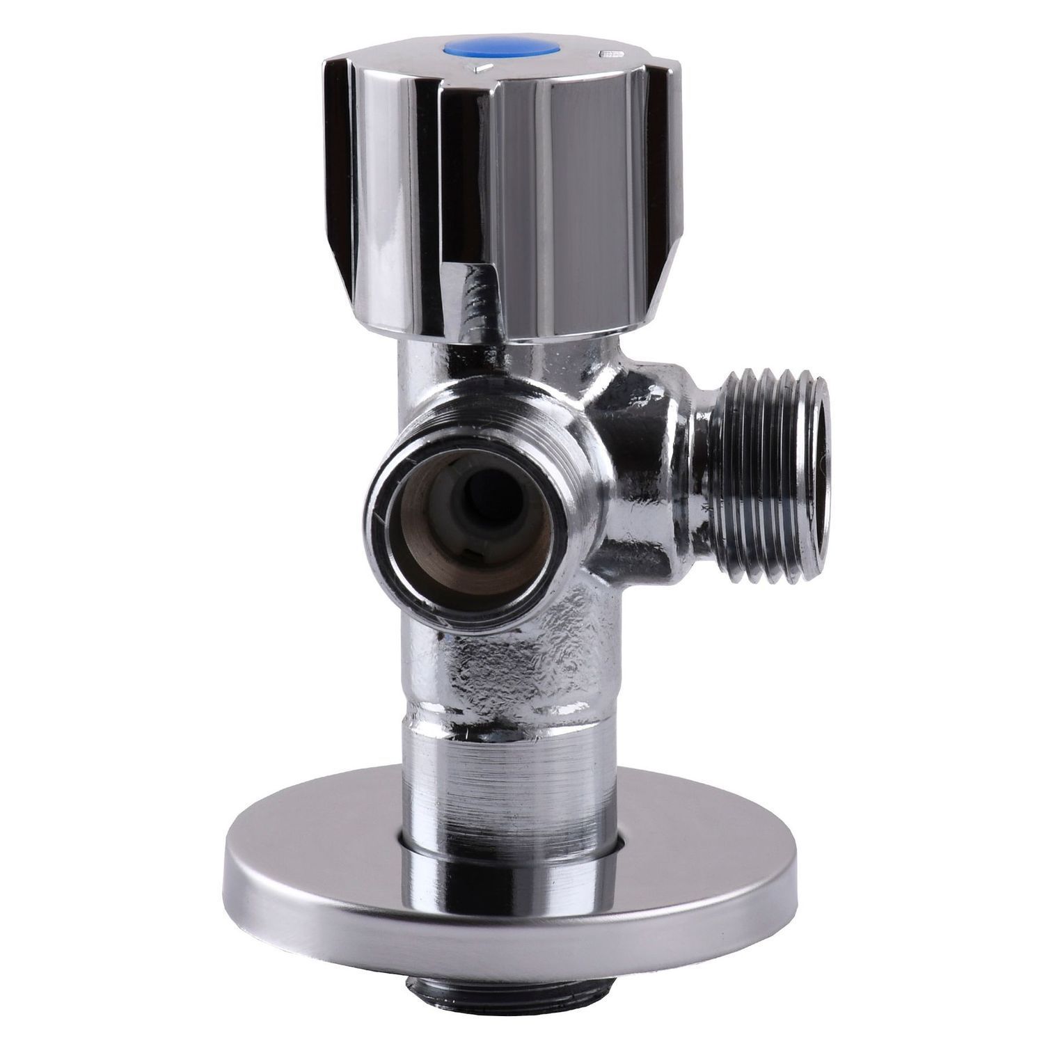 Кран кульовий кутовий подвійний SELBA 1/2&Prime;х 1/2&Prime;х1/2&Prime; DOUBLE (SL1588)
