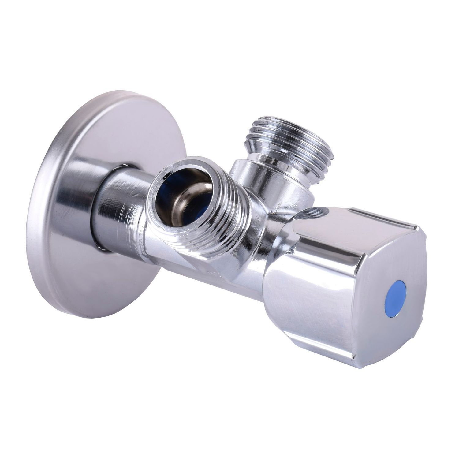 Кран кульовий кутовий подвійний SELBA 1/2&Prime;х 1/2&Prime;х1/2&Prime; DOUBLE (SL1588)