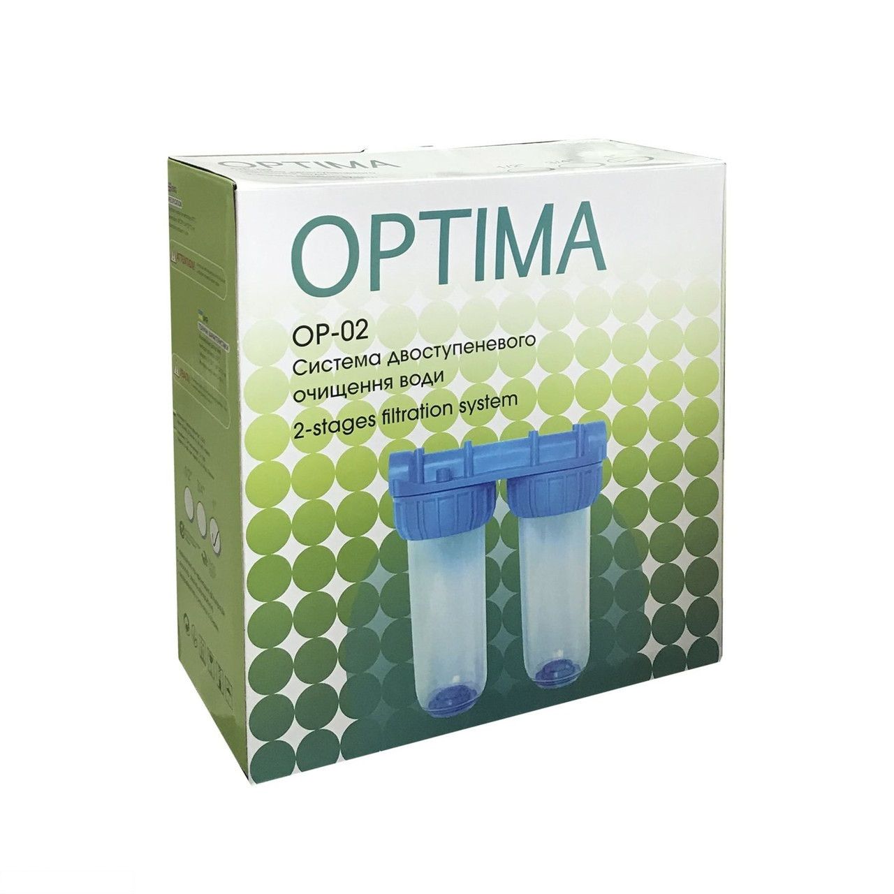 Система двохступеневого очищення OPTIMA OP-02 1" (без картриджа)
