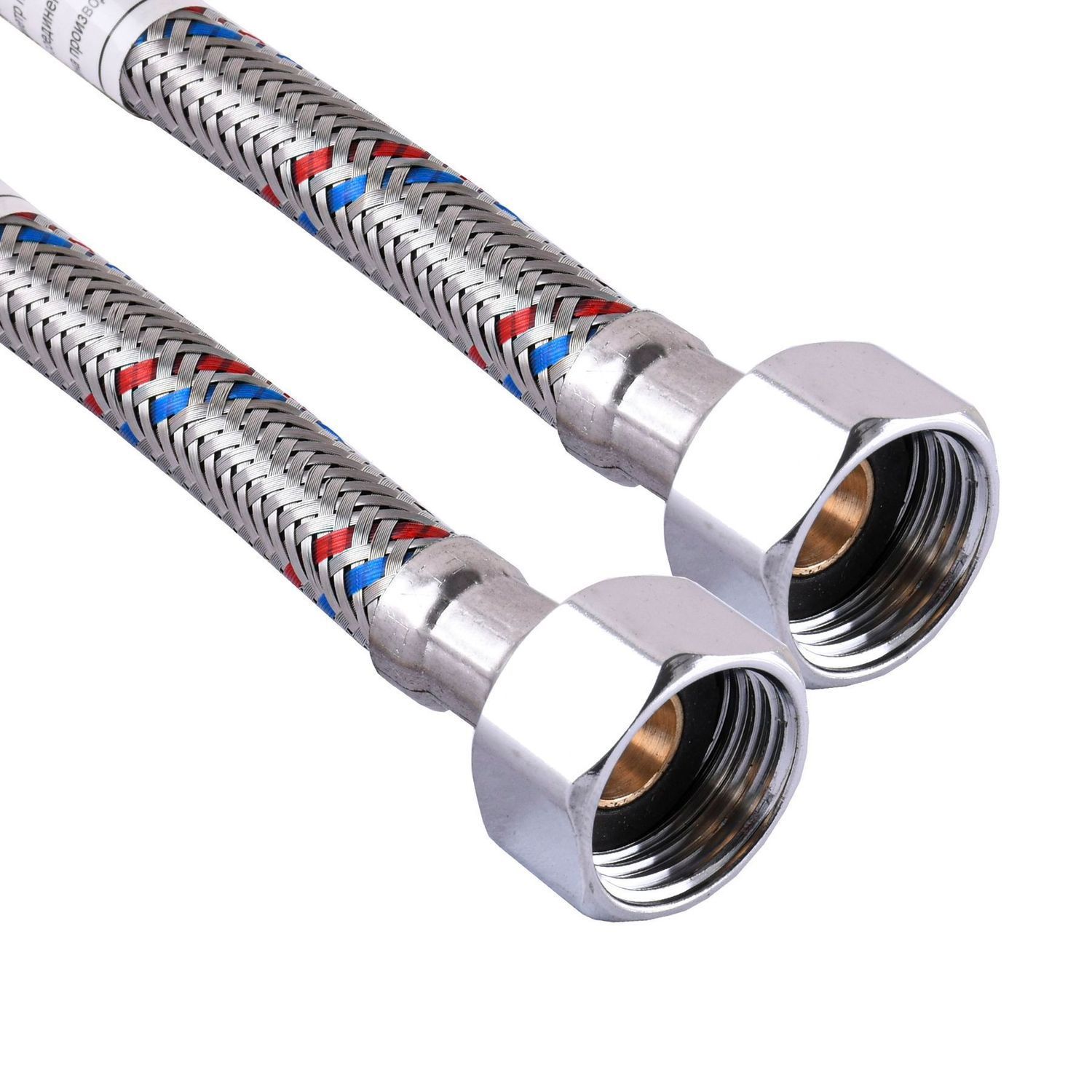 Шланг для змішувачів ECOFIX нержавіюча сталь М10х1/2" 0,4м ПАРА EPDM