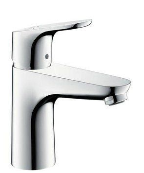 Змішувач для умивальника, Hansgrohe Focus 100 одноручний, без зливного гарнітура, LowFlow, хром