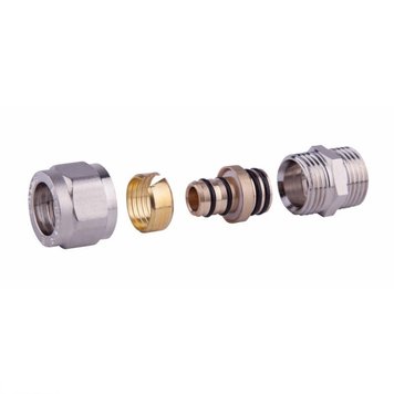 Муфта обжимна SD Forte 16х1/2" НР