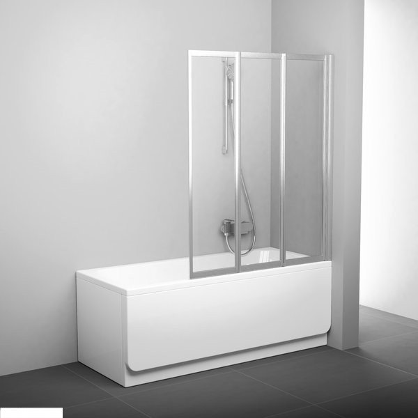 Шторки д/ванны складные Ravak VS 3 100 white (Transparent)
