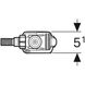 Впускной клапан Geberit, 136.724.00.3 тип 333, подвод воды сбоку, 3/8' и 1/2', нипель с латуни - 4